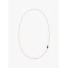 Metal necklace with pearls