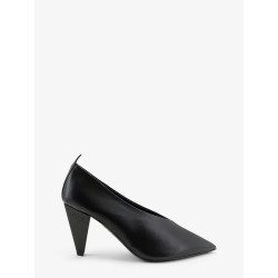 Origami Cubic leather pumps