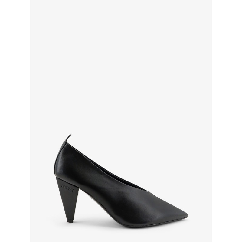 Origami Cubic leather pumps
