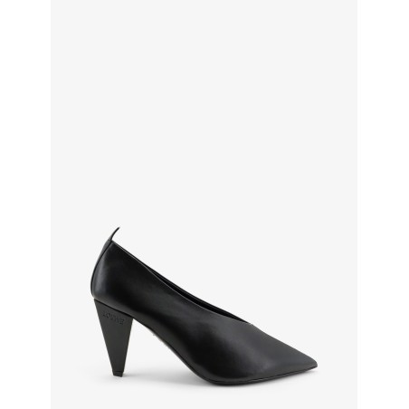 Origami Cubic leather pumps