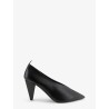 Origami Cubic leather pumps