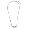 'Crystal Pearl Bow' necklace