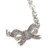 'Crystal Pearl Bow' necklace