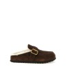 Suede sabots