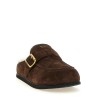 Suede sabots