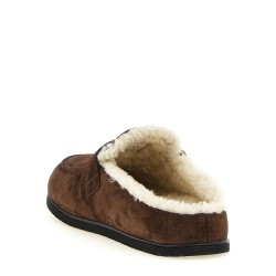 Suede sabots