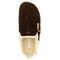 Suede sabots