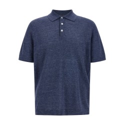 Linen cotton polo shirt