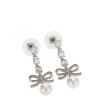 'Bow Crystal Charm' earrings