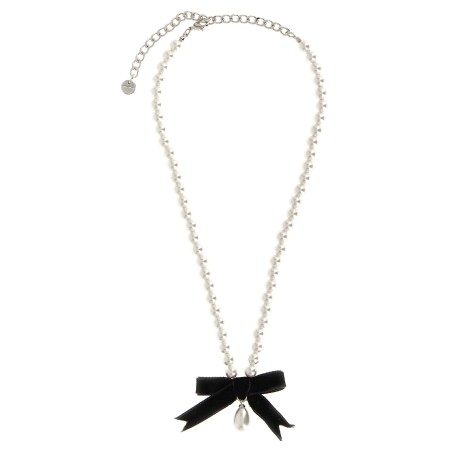 'Black Bow Pearl' necklace