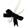 'Black Bow Pearl' necklace