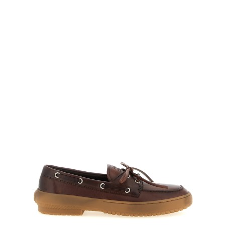 'Deck' leather loafers