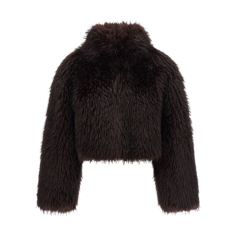 'Gravina' eco-fur coat