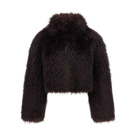 'Gravina' eco-fur coat