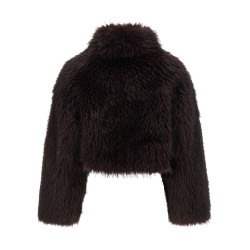 'Gravina' eco-fur coat