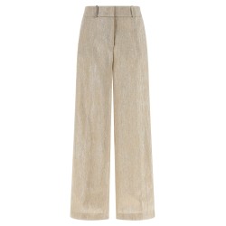 Lamé thread trousers