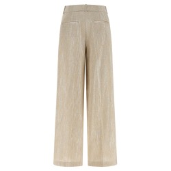 Lamé thread trousers