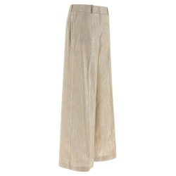 Lamé thread trousers