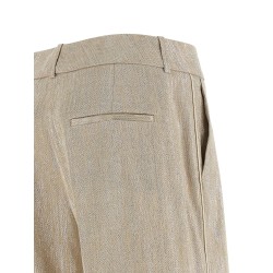 Lamé thread trousers