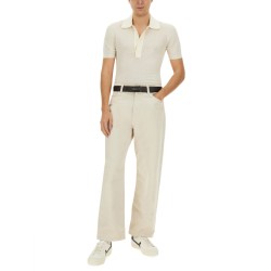 COTTON AND SILK POLO SHIRT