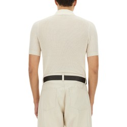 COTTON AND SILK POLO SHIRT