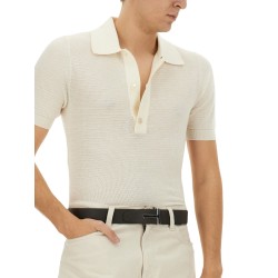 COTTON AND SILK POLO SHIRT