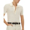 COTTON AND SILK POLO SHIRT