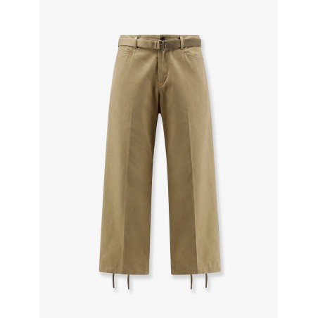 Cotton trousers with belt