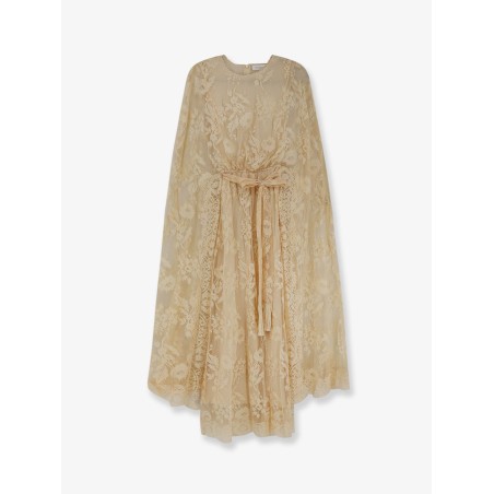 Valiant Lace Caped Maxi Dress