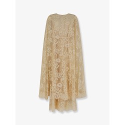 Valiant Lace Caped Maxi Dress