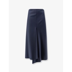 Wool blend long skirt