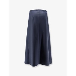 Wool blend long skirt
