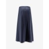 Wool blend long skirt