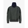 Cotton blend sweatshirt with nylon sleeves