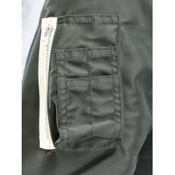 Cotton blend sweatshirt with nylon sleeves