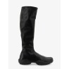 Stretch leather boots