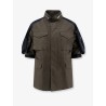 Canvas jacket with nylon sleeves