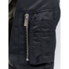 Canvas jacket with nylon sleeves