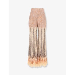 Valiant Panelled Flare silk trousers