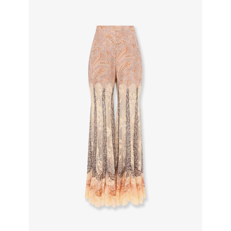 Valiant Panelled Flare silk trousers