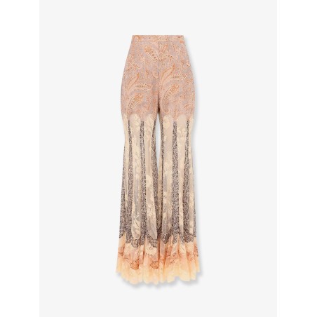 Valiant Panelled Flare silk trousers