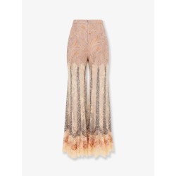 Valiant Panelled Flare silk trousers
