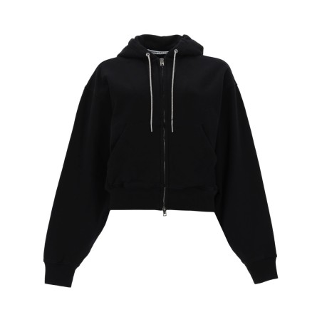 FELPA CON ZIP E CAPPUCCIO