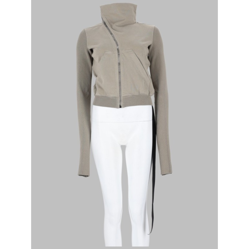 FELPA "MOUNTAIN" CON ZIP ASIMMETRICA