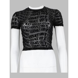 T-SHIRT CROPPED CON STAMPA LOGO