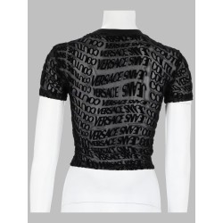 T-SHIRT CROPPED CON STAMPA LOGO