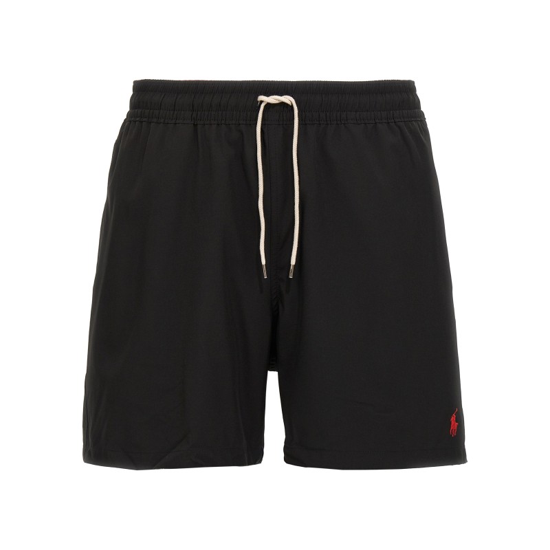 Logo embroidery swim shorts