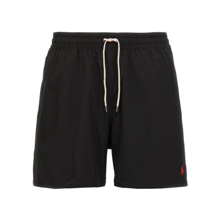 Logo embroidery swim shorts