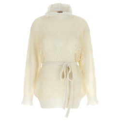 Jacquard yarn sweater