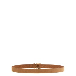 Inverted leather belt
